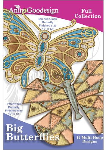 Anita Goodesign Big Butterflies Design Pack 116AGHD