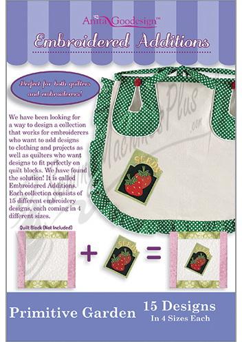 Anita Goodesign Embroidered Additions: Primitive Gardens 166MAGHD