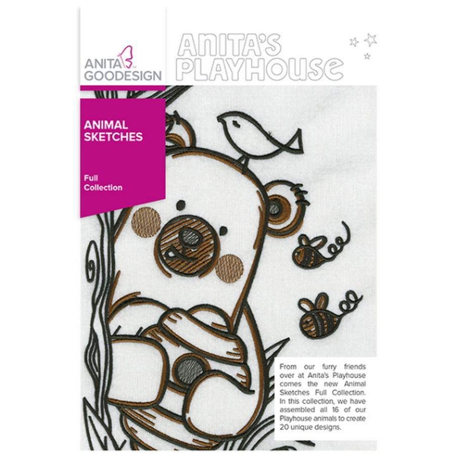 Anita Goodesign 284AGHD Animal Sketches