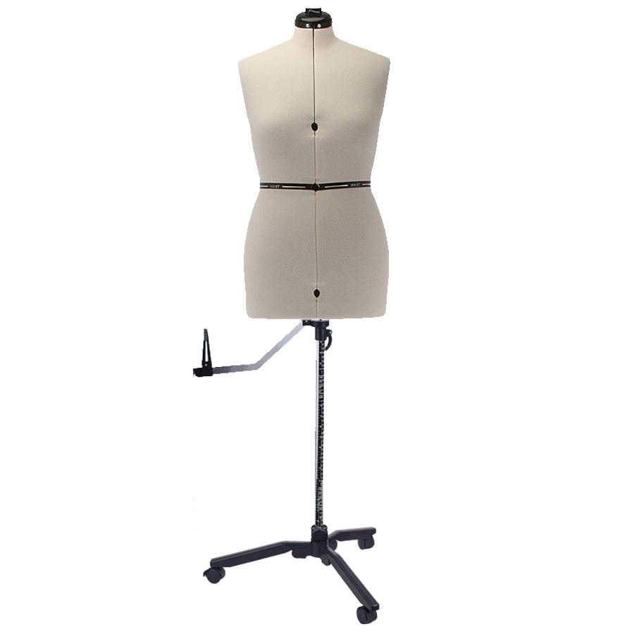 SewingMachinesPlus.com Ava Collection Medium Adjustable Dress Form with New Style Base With Casters Included
