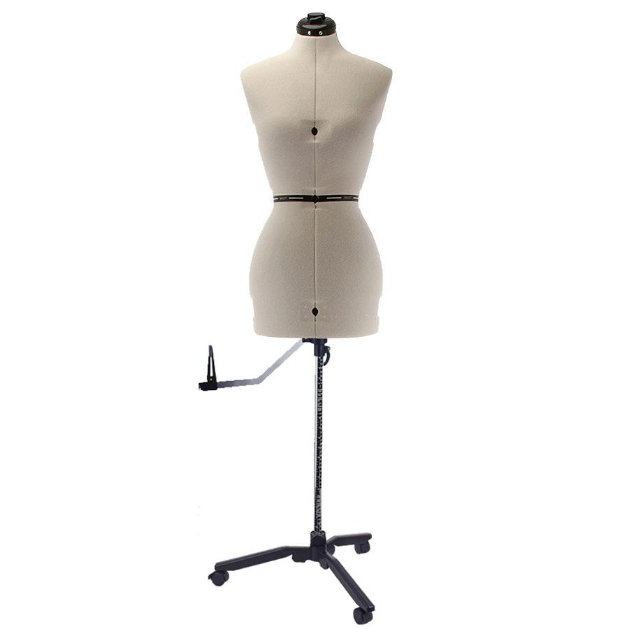 SewingMachinesPlus.com Ava Collection Small Adjustable Dress Form with New Style Base With Casters Included