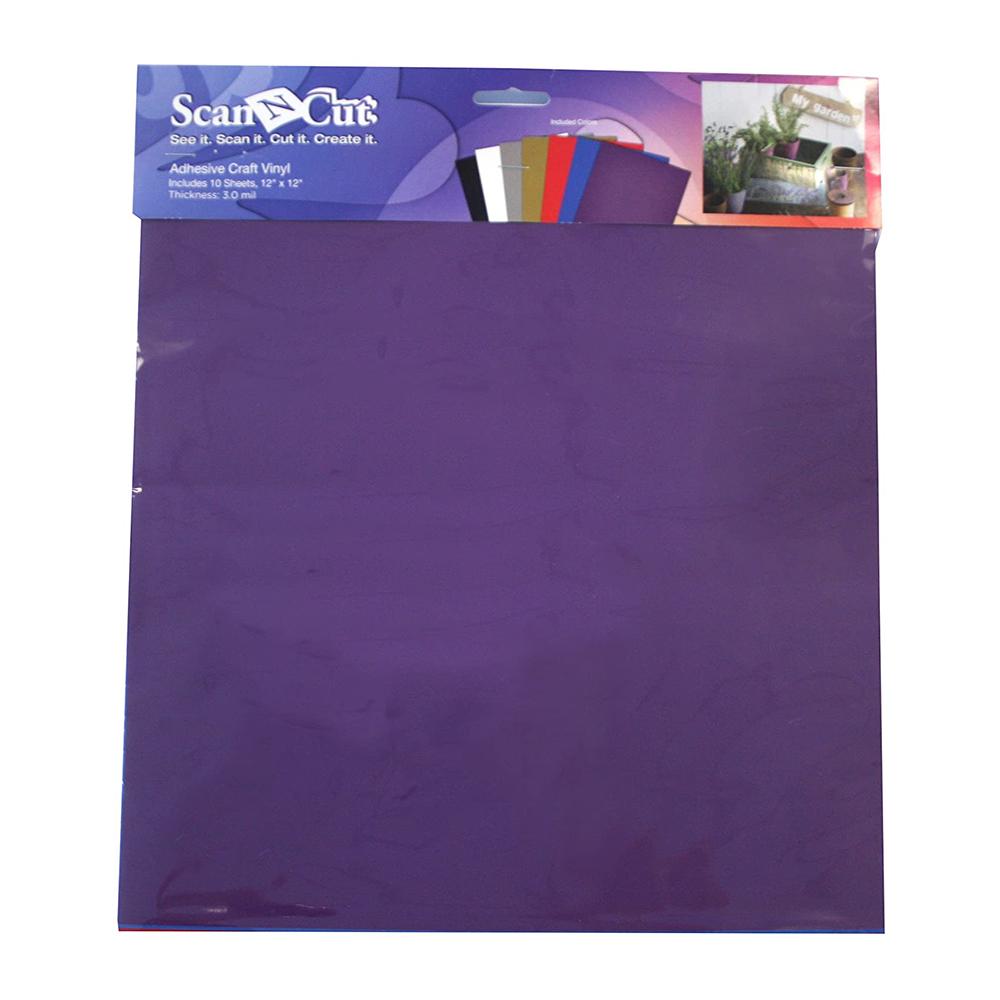 Brother 10 Sheets Craft Vinyl Assorted Colors