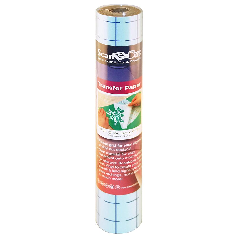 Brother adhesive craft vinyl transfer paper with grid -6 FT