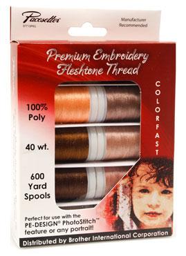 Brother Polyester Embroidery Thread - Fleshtone - 10 pack