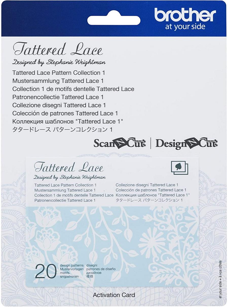 Brother Tattered Lace Pattern Collection #1, 20 Designs