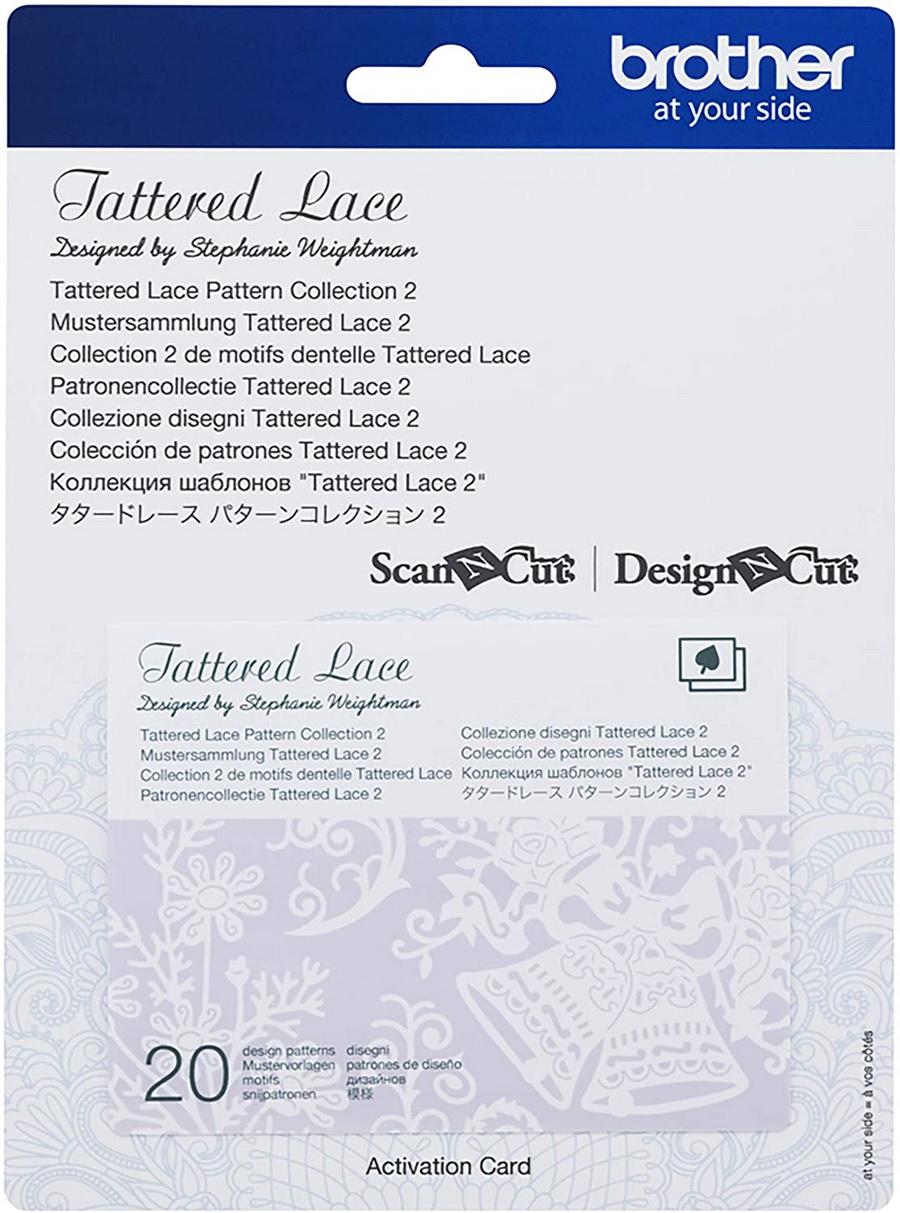 Brother Tattered Lace Pattern Collection #2, 20 Designs
