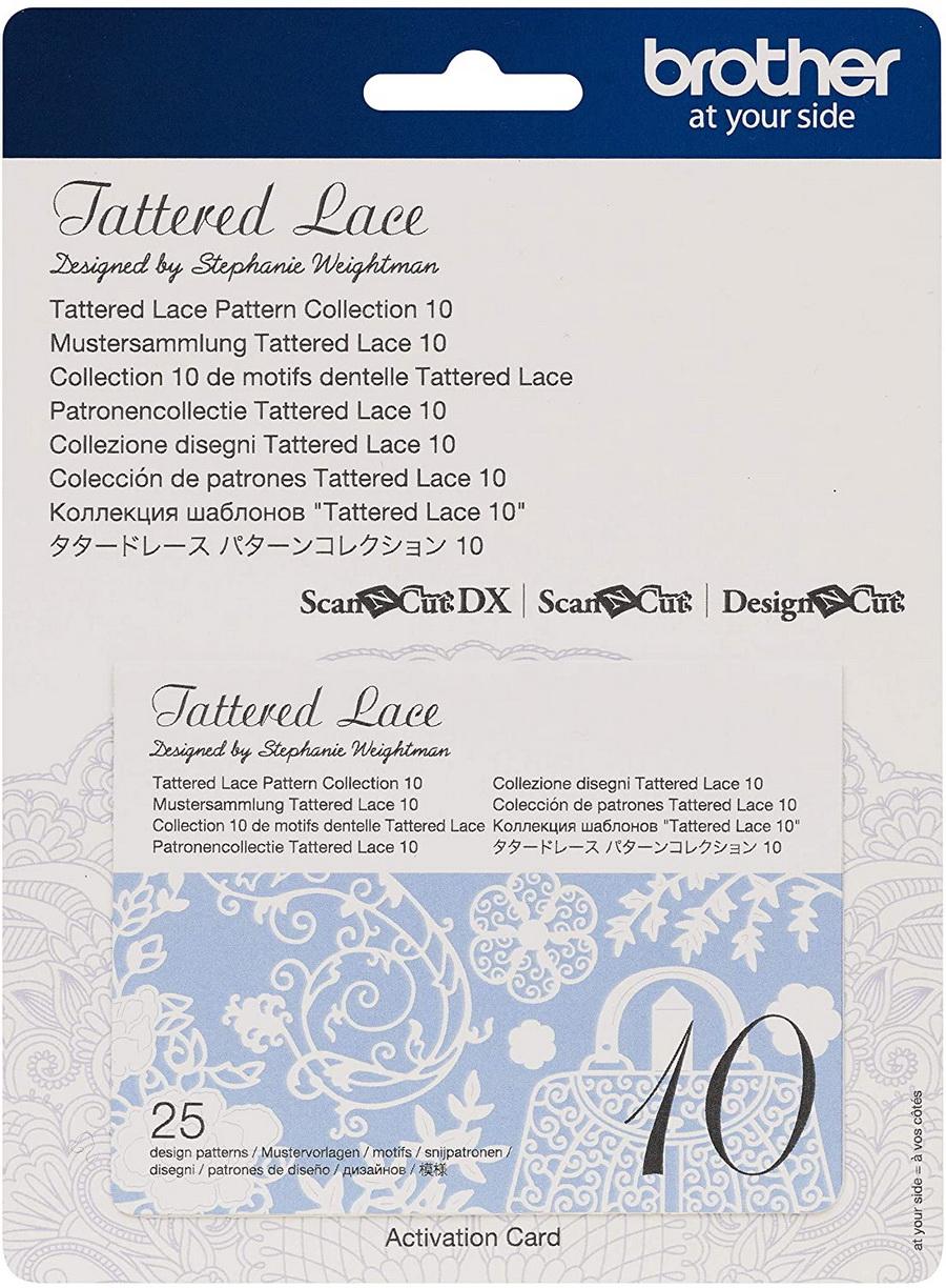 Brother Tattered Lace Pattern Collection #10, 25 Designs