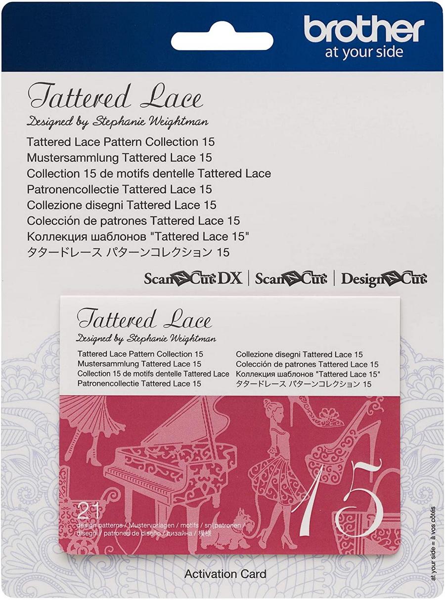 Brother Tattered Lace Pattern Collection #15, 21 Designs