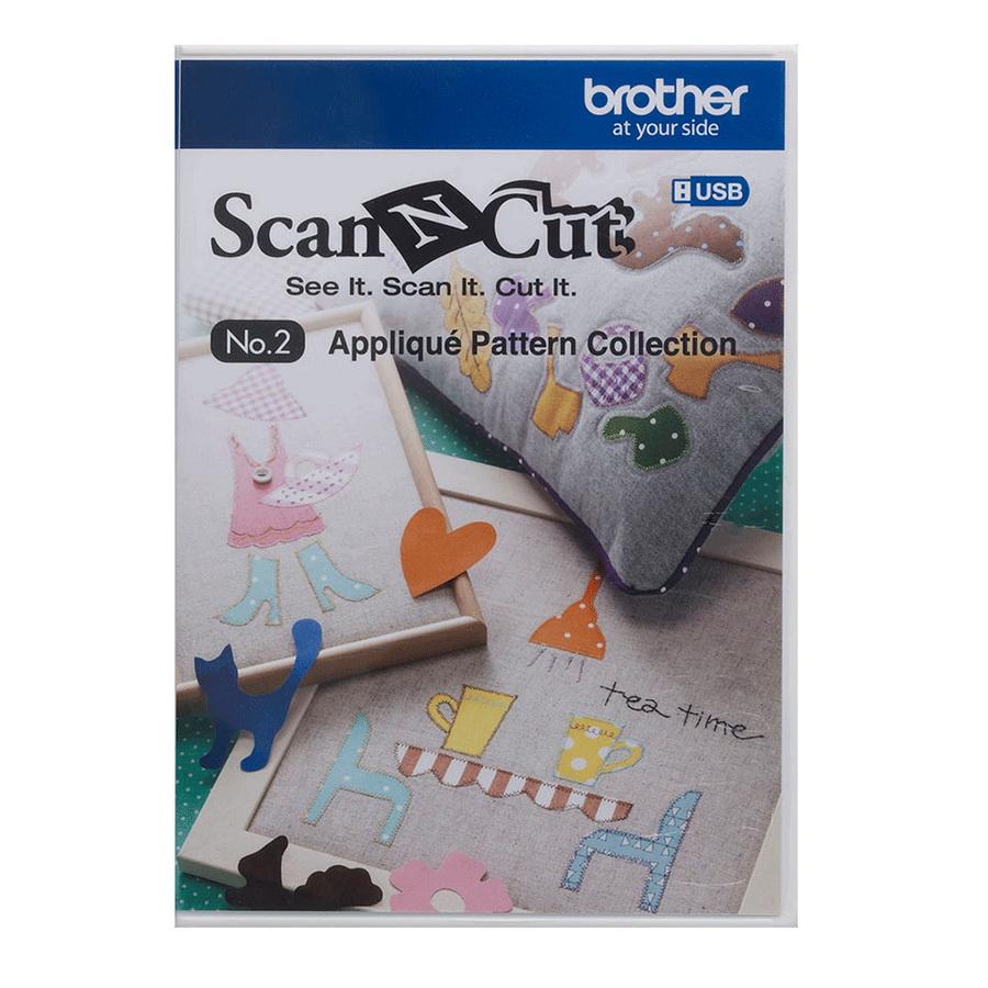 Brother USB No. 2 Applique Pattern Collection, 55 Patterns