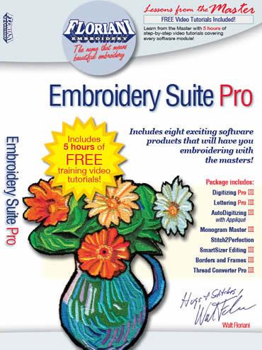 Floriani Embroidery Suite Pro Embroidery Software w/ Free Tutorials