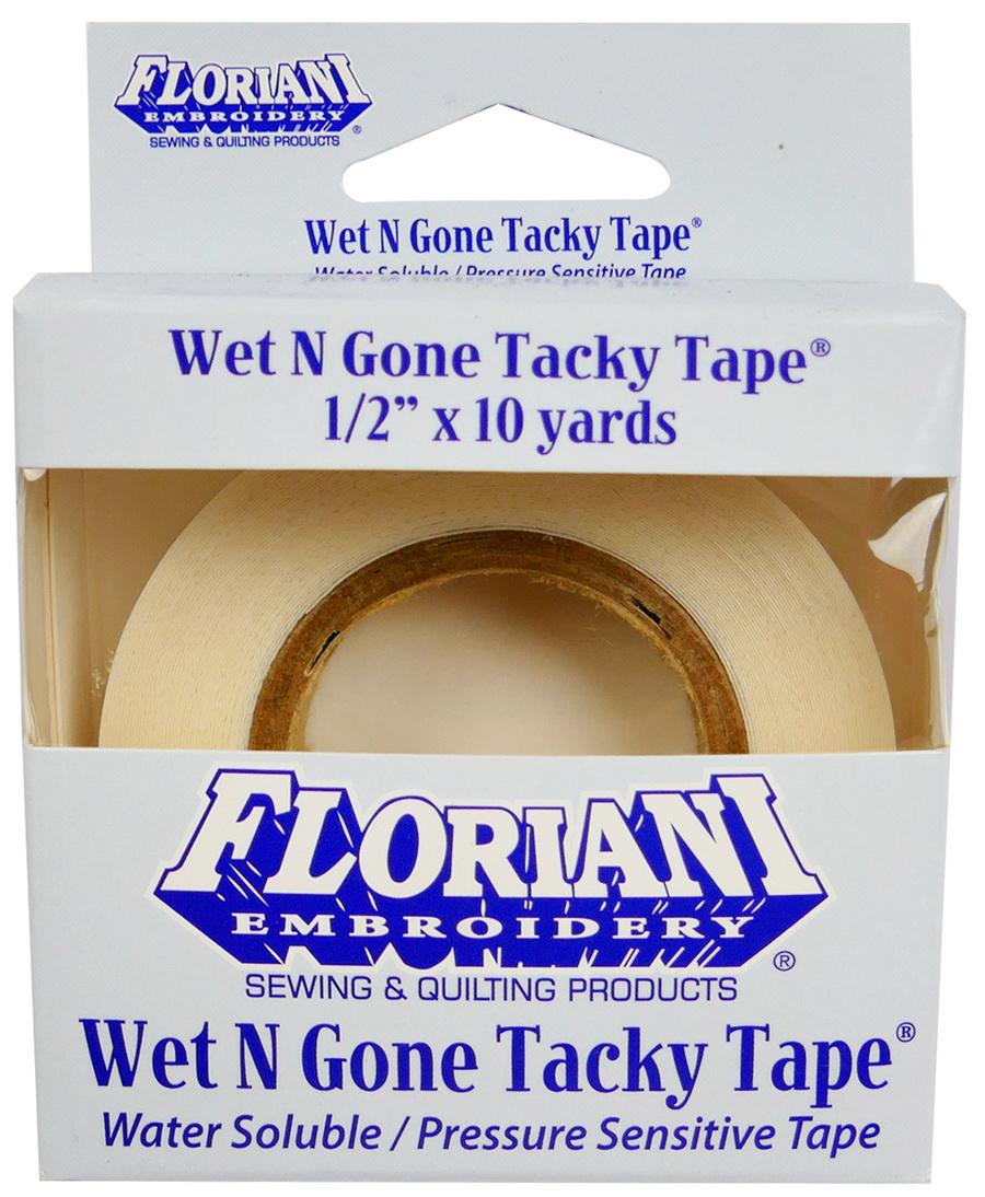 Floriani Wet N Gone Tacky Water Soluble Stabilizer 1/2in x 10 yds.