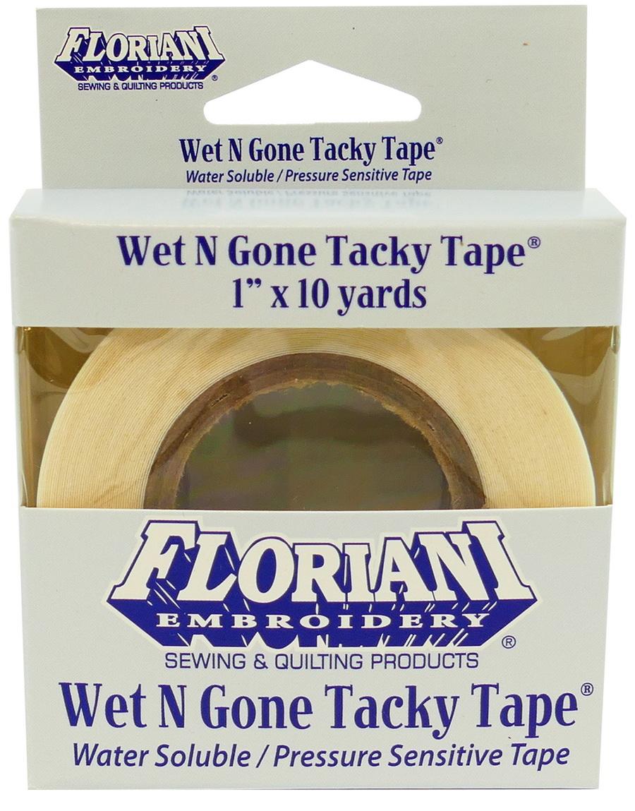 Floriani Wet N Gone Tacky Water Soluble Stabilizer 1in x 10 yds.