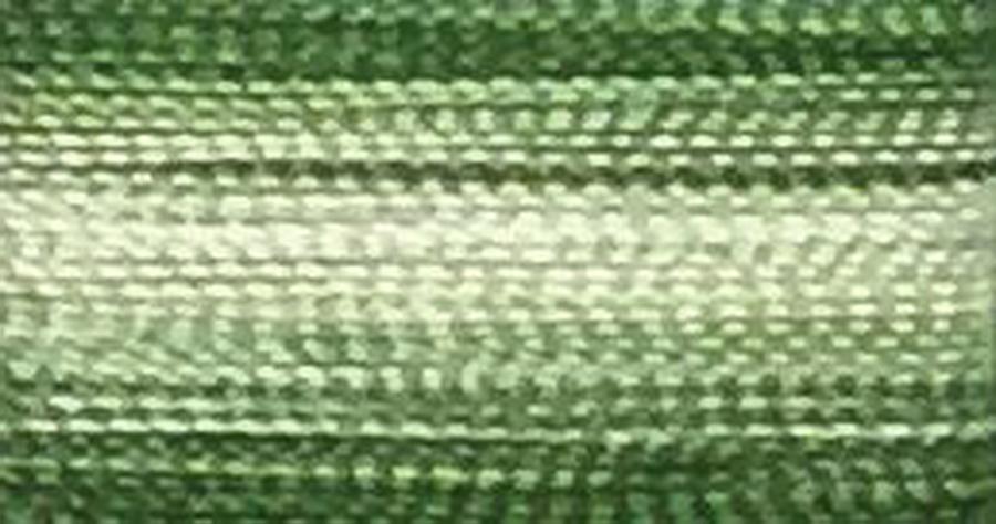 V19 - Floriani Variegated Embroidery Thread, Green Meadow Stripe, 1,100yd spool