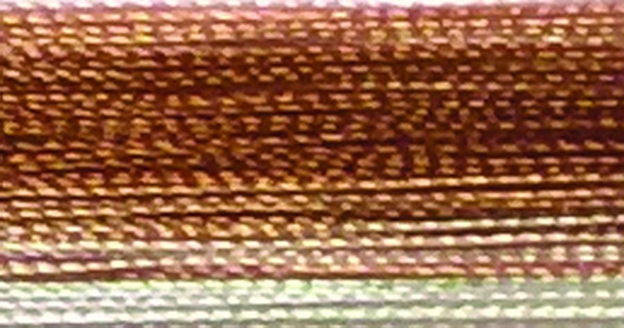 V61 - Floriani Variegated Embroidery Thread, Tan Stripe, 1,100yd spool