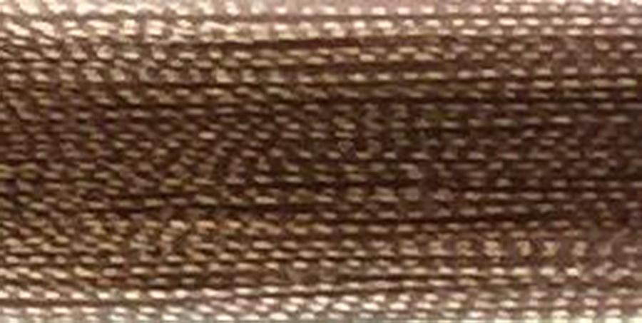 V78 - Floriani Variegated Embroidery Thread, Brown Stripe, 1,100yd spool