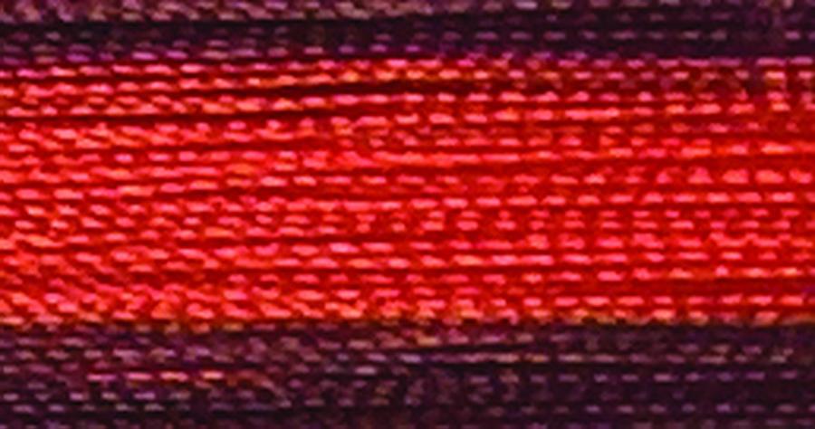 V98B - Floriani Variegated Embroidery Thread, Cinnamon Stripe, 1,100yd spool