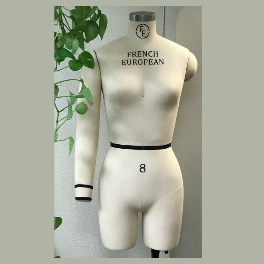 French European Inc. Half Body Leg Missy Dress Form (Sizes Available: 4, 6, 8, 10, 12))