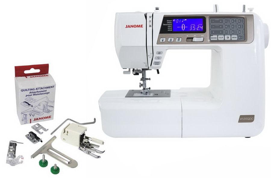 Janome 4120QDC-T Quilters Decor Computerized Sewing and Quilting Machine (Gold)