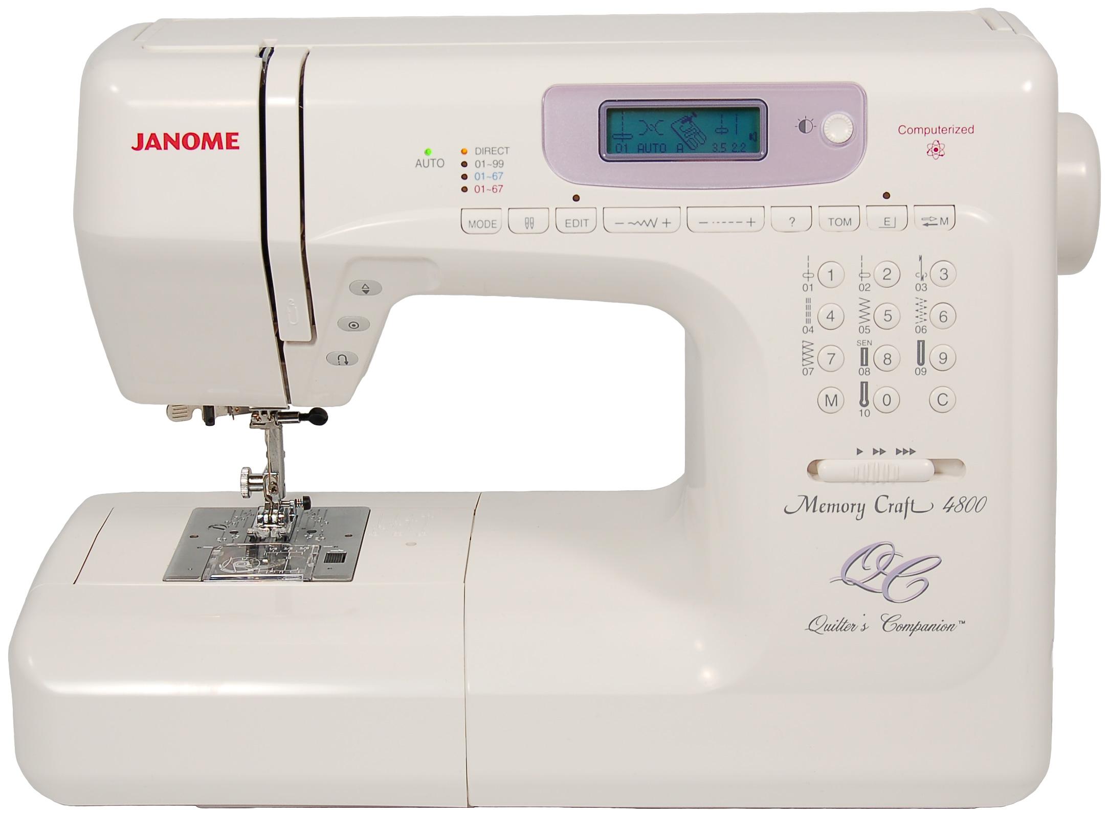 Janome MC4800QC Memory Craft Quilting & Sewing Machine