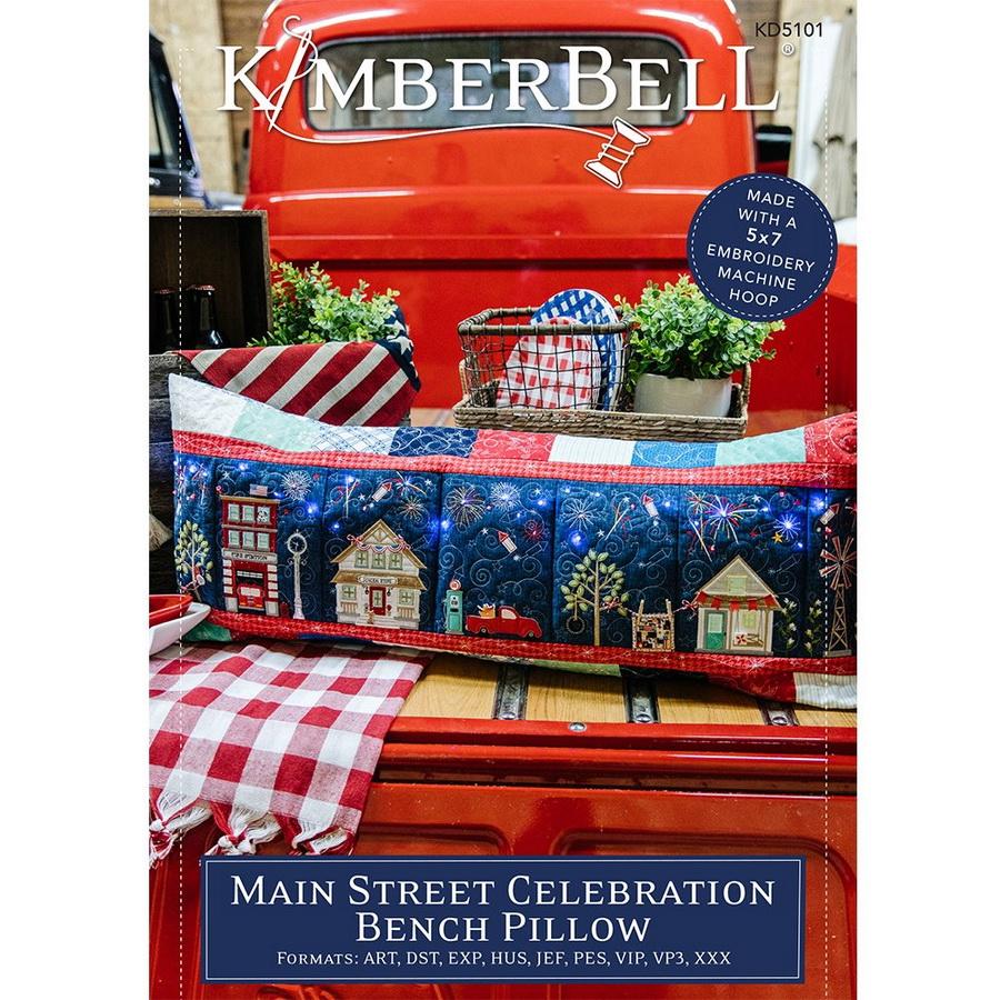 Kimberbell Main Street Celebration Bench Pillow - Machine Embroidery CD (KD5101)