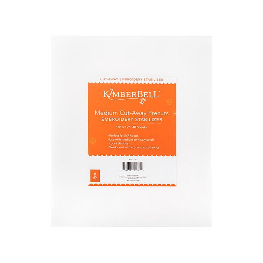KimberBell Medium Cut Away 10 in x 12 in Precut Sheets 40 Stabilizer Pack (KDST116)