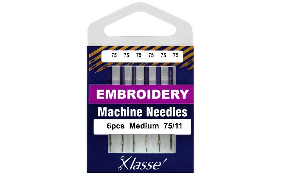 Klasse Embroidery Needles Size 75/11 (AA5108.075)