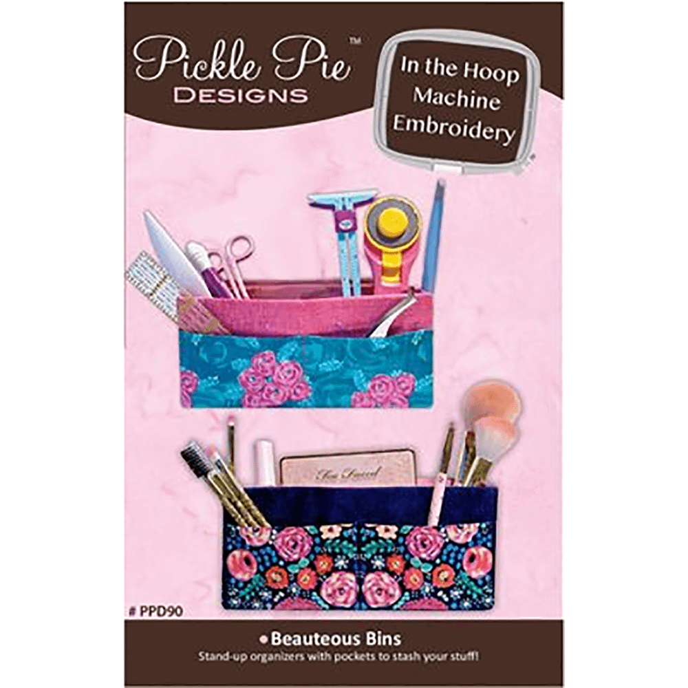 Pickle Pie Designs Beauteous Bins ITH Machine Embroidery CD (PPD91)