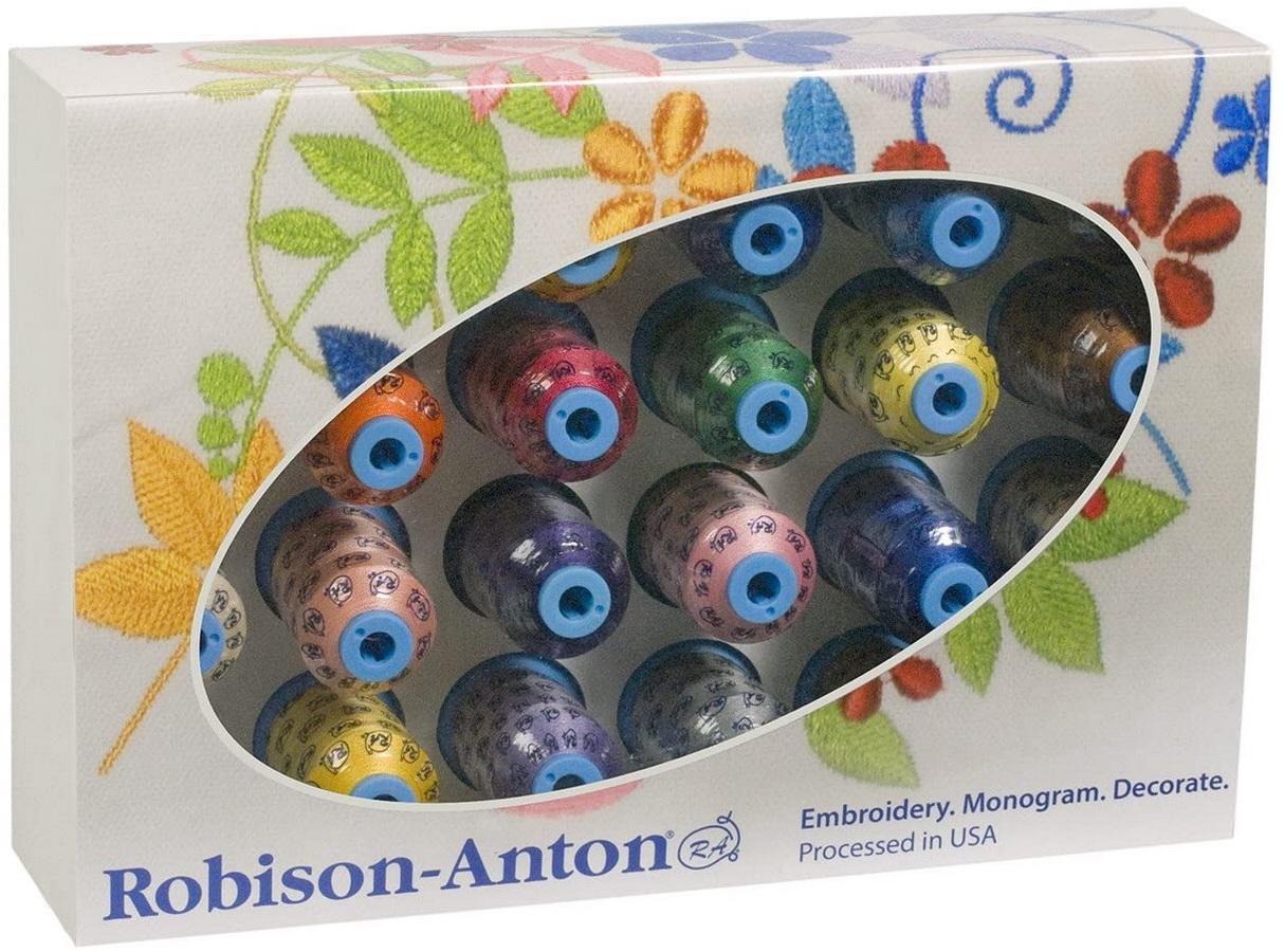 Robison Anton Gift  Box 24 Spools of Embroidery Thread (GGR2023)