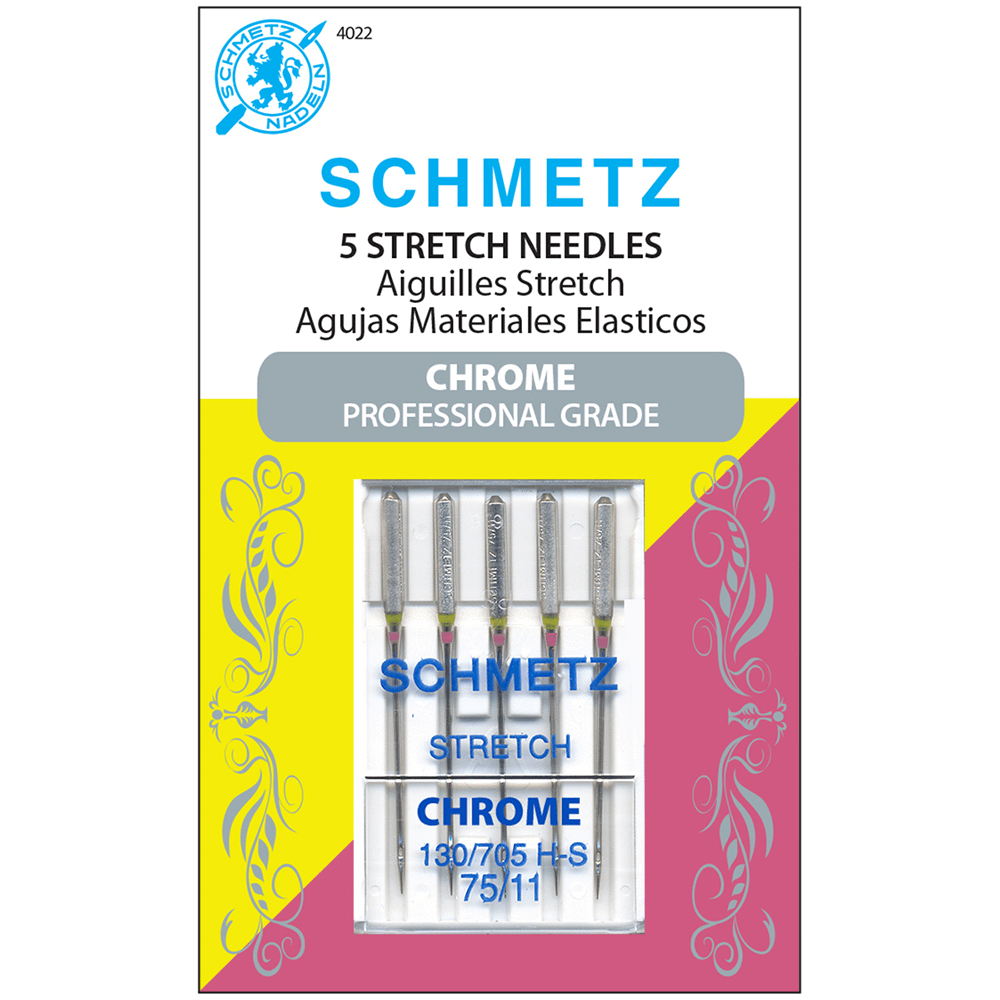 Schmetz 75/11Chrome Stretch Needles-5 PK. (9434)