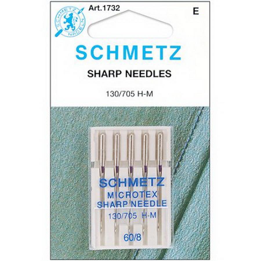 Schmetz Microtex Needles 5PK - Size 60/8