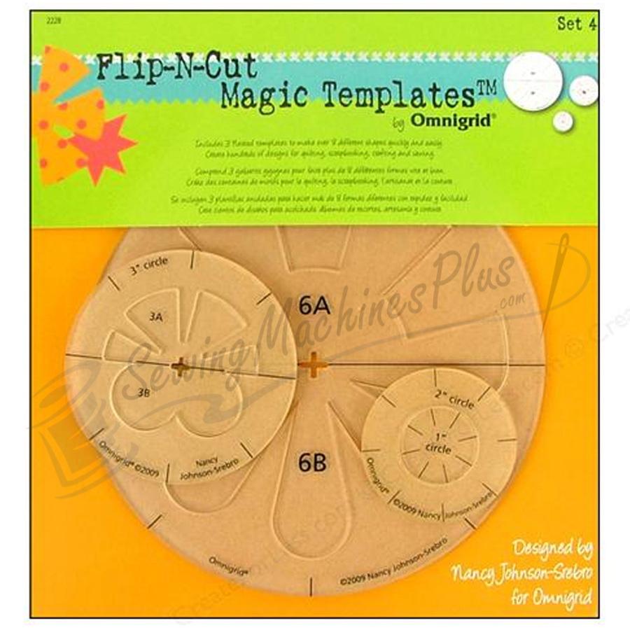 Omnigrid Flip-N-Cut Magic Templates, Set 4