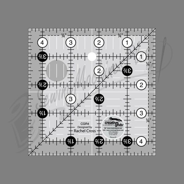 Creative Grids Quilting Ruler 4 1/2in Square