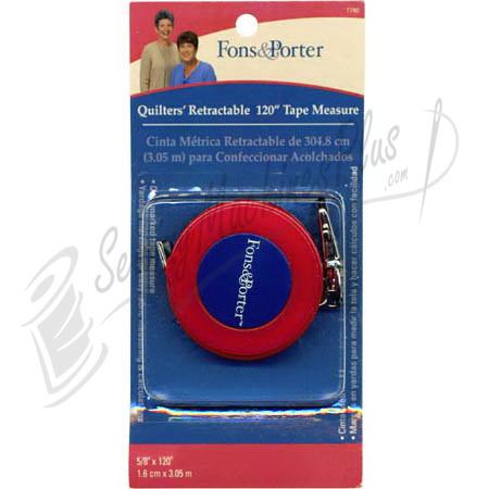 Fons & Porter Quilters Retractable Measuring Tape 120"