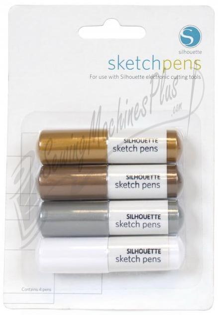 Silhouette Sketch Pen Metallic Pk-4 Colors