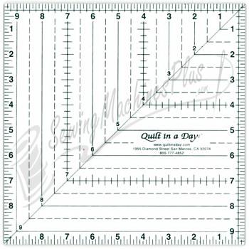 Quilt in a Day Square Up Ruler 9.5"