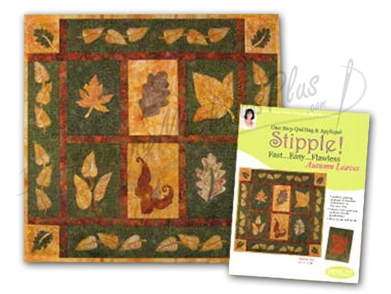 Stipple! Quilt Blocks - Autumn Leaves - Designs in Machine Embroidery