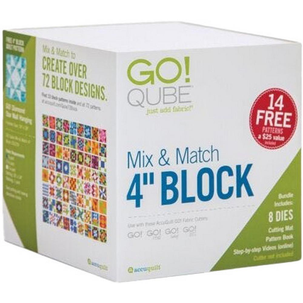 Accuquilt GO! Qube Mix & Match 4in Block