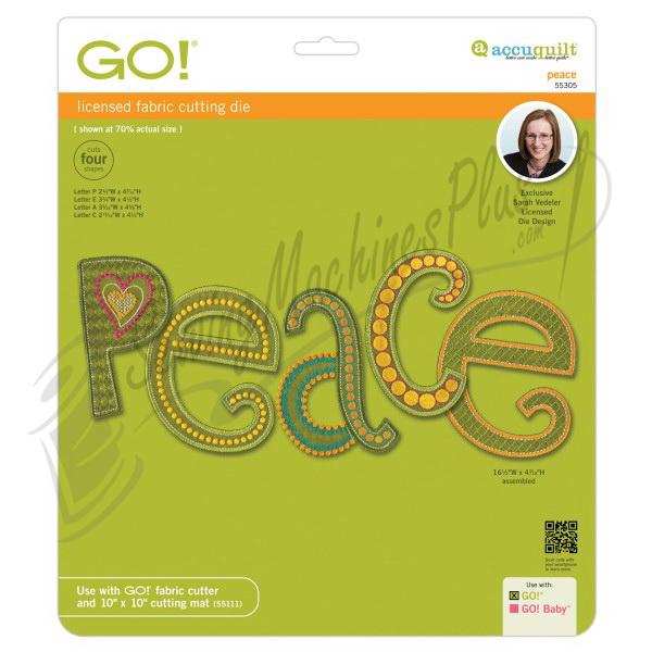 AccuQuilt Go! Peace by Sarah Vedeler - 55305