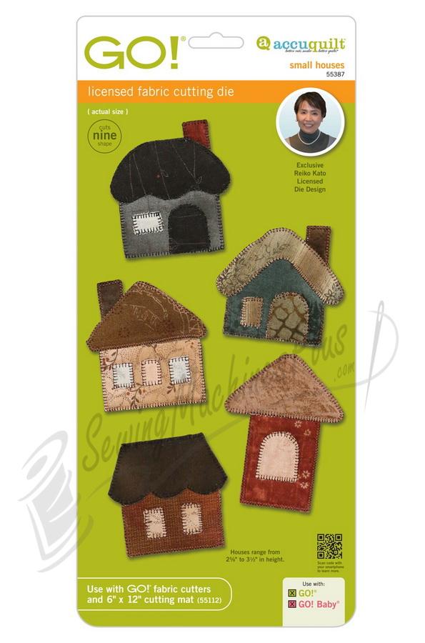 AccuQuilt GO! Small Houses 2 1/2" x 3" (55387)
