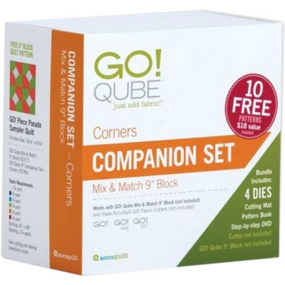 Accuquilt GO! Qube 9in Companion Set-Corners