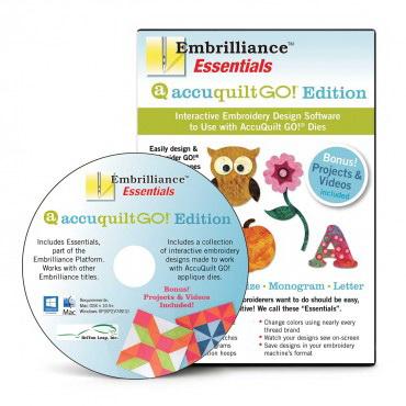 Embrilliance Essentials AccuQuilt GO! Edition