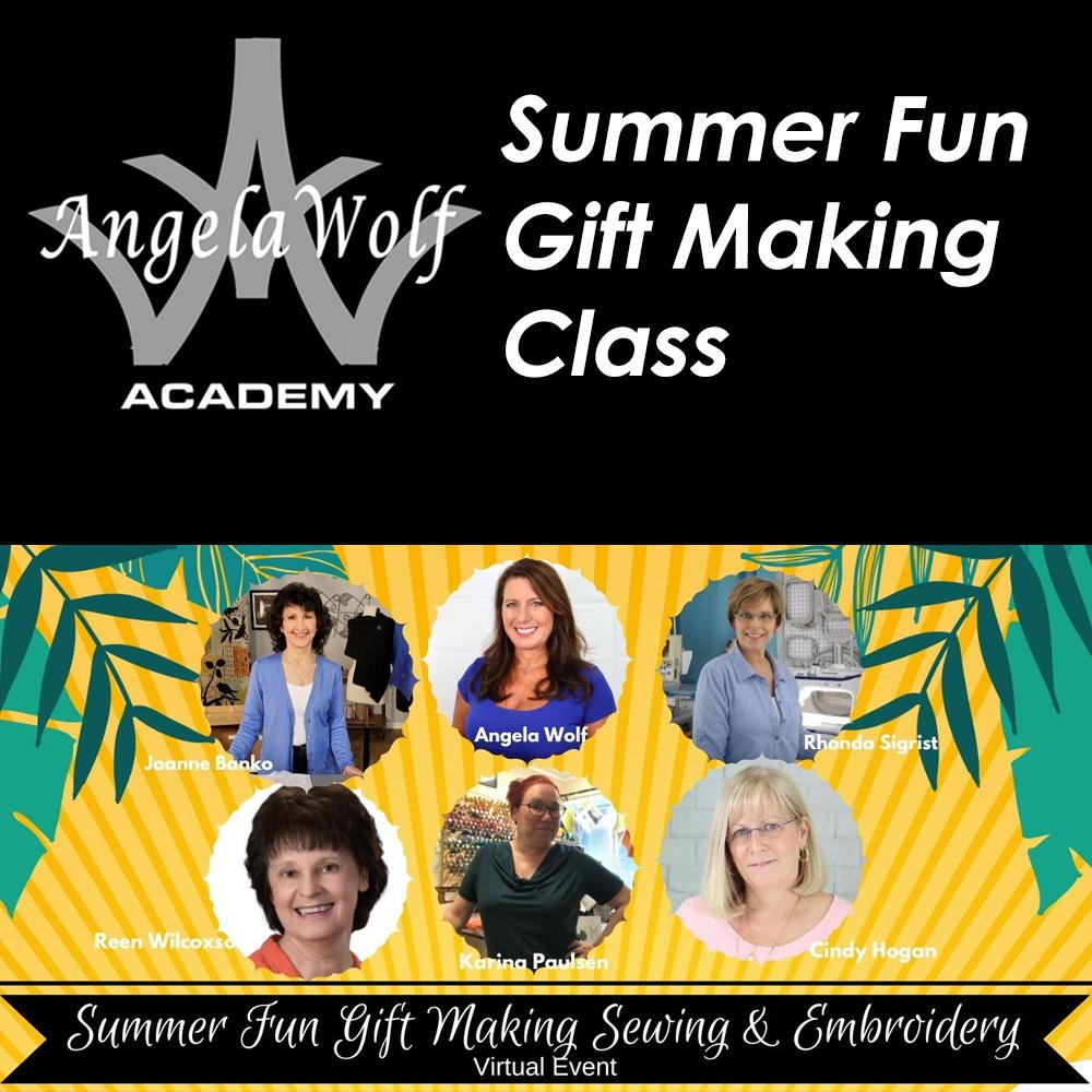 Angela Wolf Academy Summer Fun Embroidery & Sewing Class