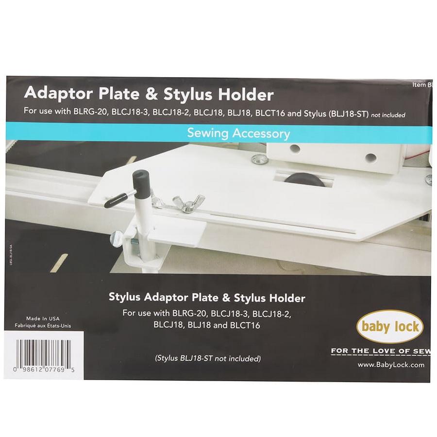 Baby Lock Stylus Adapter Plate and Stylus Holder