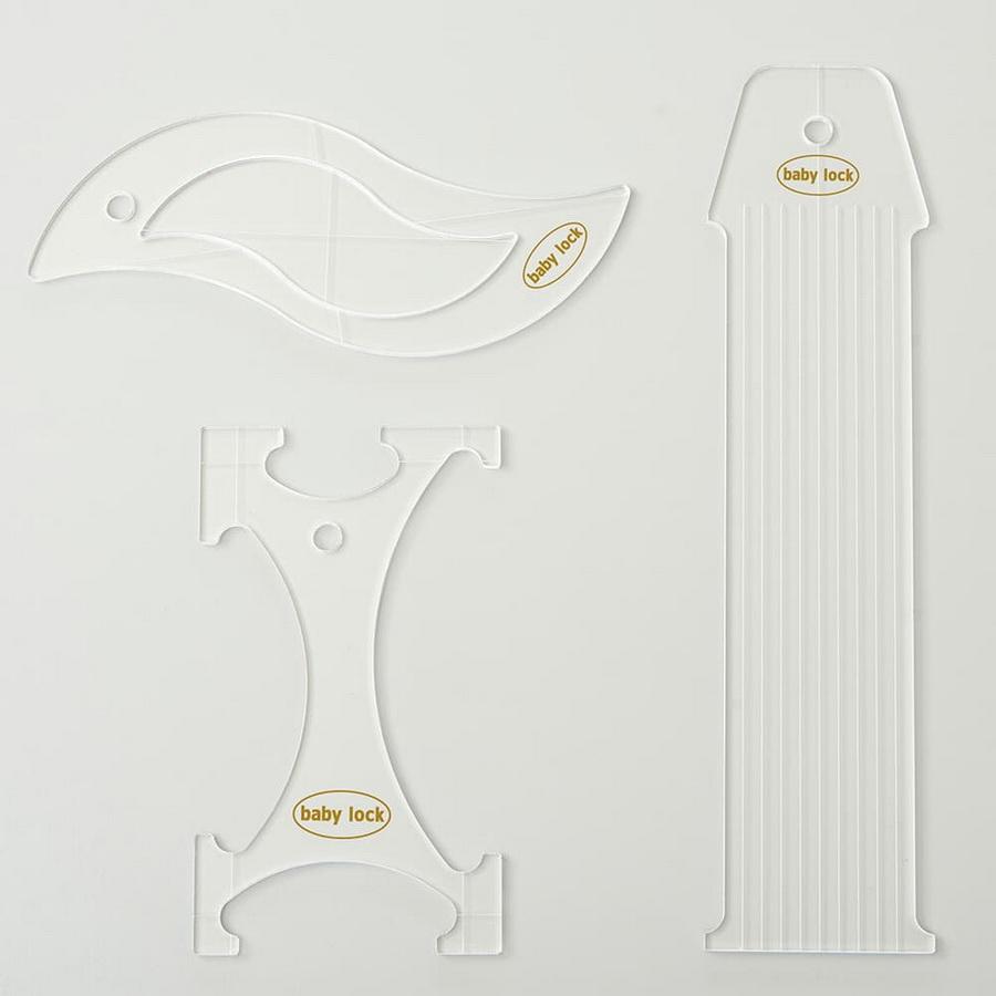Baby Lock 1/4 inch Basic Ruler Set - High Shank and Long Arm