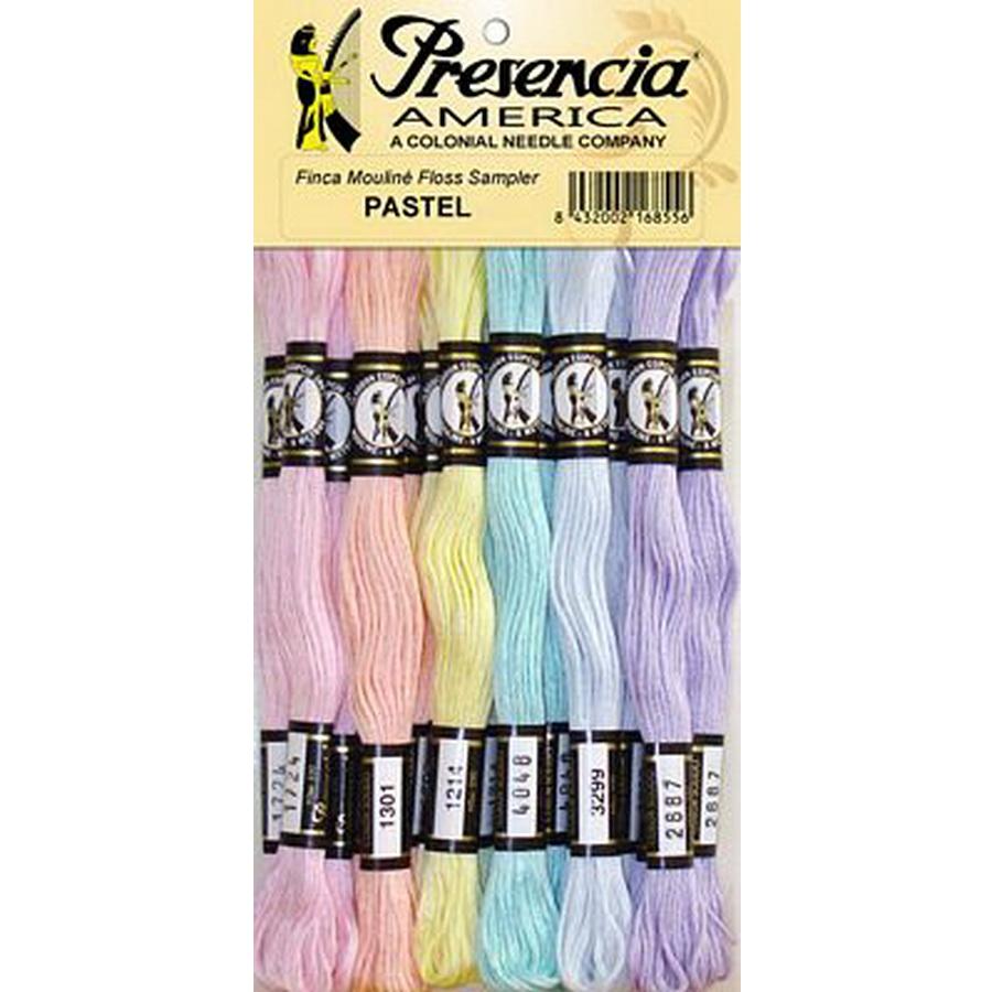 Embroidery Floss Sampler 18ct PASTEL