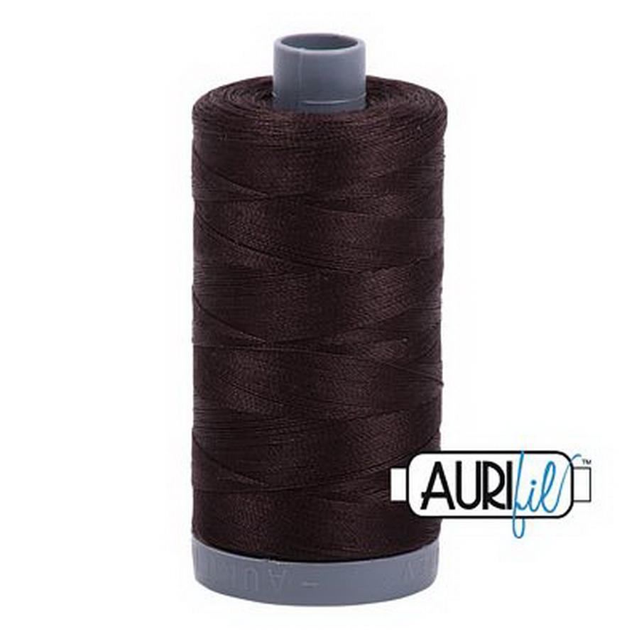 Aurifil Cotton Mako Thread 28wt 820yd 6ct VERY DARK BARK