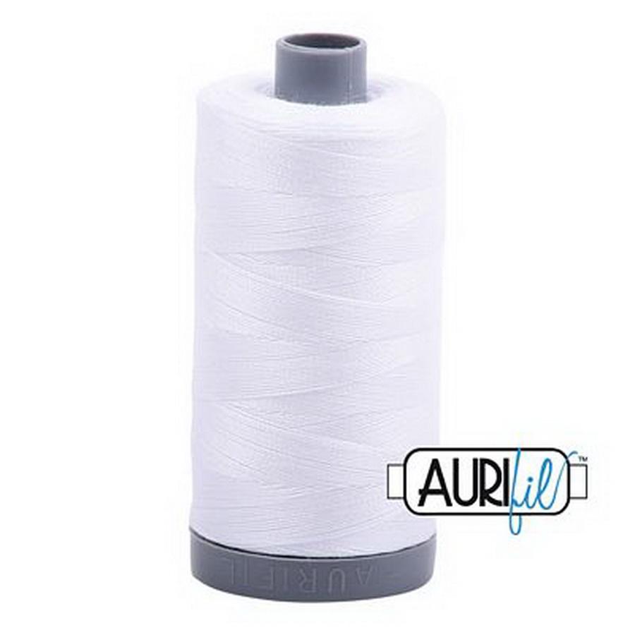 Aurifil Cotton Mako Thread 28wt 820yd 6ct WHITE