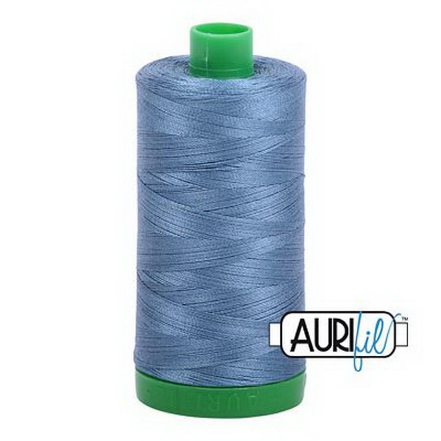 Aurifil Cotton Mako Thread 40wt 1000m Box of 6 BLUE GRAY