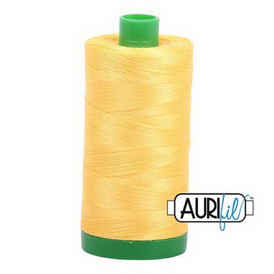 Aurifil Cotton Mako Thread 40wt 1000m Box of 6 PALE YELLOW