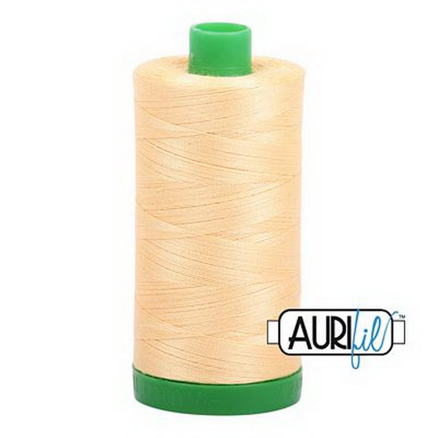 Aurifil Cotton Mako Thread 40wt 1000m Box of 6 MEDIUM BUTTER